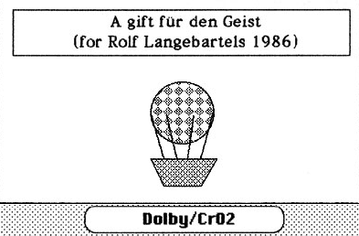 Cover of the audiocassette
