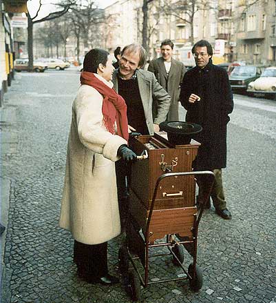 Helga de la Motte-Haber during a concert by Alvin Curran, Berlin 1984