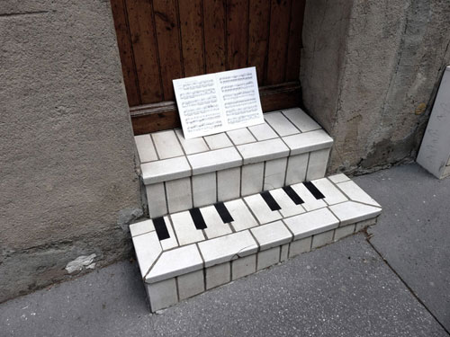 Music Stairs by Oakoak