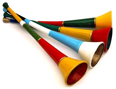 Gruppe von Vuvuzelas