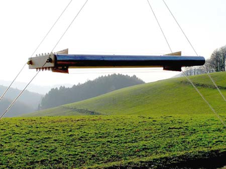 Uli Wahl, Himmelsharfe - horizontal wind harp